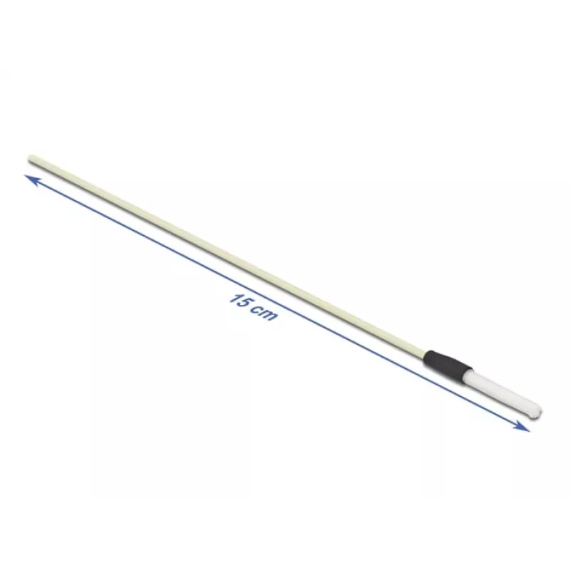 Delock 86781 Reinigungsstäbe für Glasfasern, 15 cm, Weiß, 5 Stück