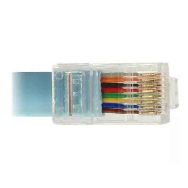 Delock USB-2.0-auf-seriell-RS-232-RJ45-Konsolen-Adapterkabel, 3 m, Blau