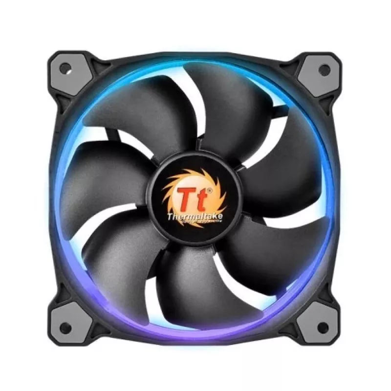 Thermaltake Riing 14 LED 256 Color CL-F043-PL14SW-B Gehäuselüfter 140 mm, 3er-Pack, 600–1400 U/min, 4-Pin