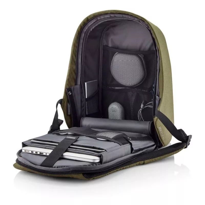 XD-Design Bobby Hero Small Rucksack Casual Rucksack Grün PU-Leder