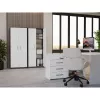 OLIV 2D CLOSED SHELVING UNIT, ANTHRACITE/Weiß SET