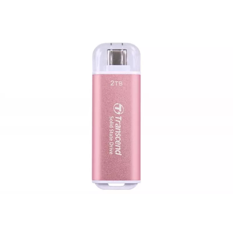 Transcend ESD300P 2 TB tragbare SSD, USB-C 10 Gbit/s, Rosy Pink, TS2TESD300P