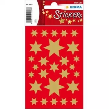 Sticker 6-zackige Sterne HERMA 3927