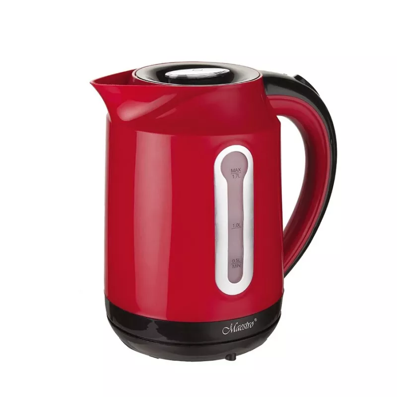 MAESTRO MR-041 (MR-041-Rot) Wasserkocher 1,7 l 2000 W Schwarz, Rot