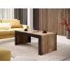 Couchtisch Cama Meble MILA 120x60x50 cm Wotan-Eiche-Platte, schwarzes Gestell
