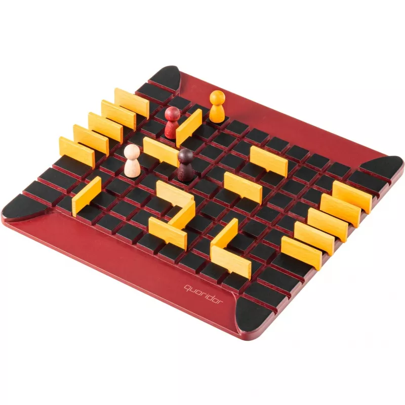 Asmodee Quoridor Strategie-Brettspiel, 2–4 Spieler, ab 8 Jahren, 15 Min.
