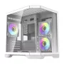 Darflash FT350 Computergehäuse + 5 aRGB-Lüfter (weiß)