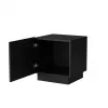 Cama Meble LIVERTI Nachttisch, 2er-Set, 45x42x47 cm, schwarz