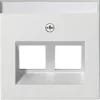 GIRA 264003 Abdeckung für BSF Modular Jack 30°, 2-fach, System 55, reinweiß