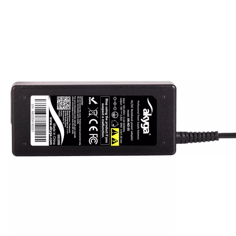Akyga AK-ND-55 Notebook-Netzteil 19 V / 3,42 A, 65 W, 4,0 x 1,35 mm Stecker, für Asus