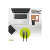 Goobay 49269 USB-A-auf-Lightning-Kabel, 2 m, Textilmantel, Metallstecker, MFi-zertifiziert, USB 2.0, Space Grau/Silber