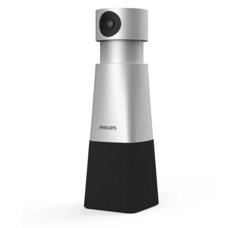 Philips PSE0550 SmartMeeting tragbare 4K-Videokonferenzkamera mit integriertem Mikrofon, 30 fps, USB, Schwarz/Silber