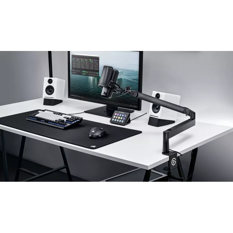 Mikrofonarm Elgato Wave Mic Arm Low Profile — verstellbarer Low-Profile-Auslegerarm für Studio und Streaming