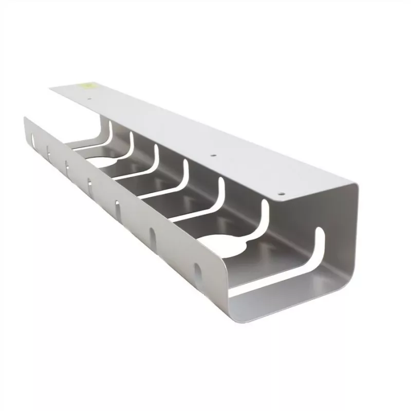 ROLINE 17.03.1302 Kabelorganizer unter dem Schreibtisch, Silber, 2er-Pack