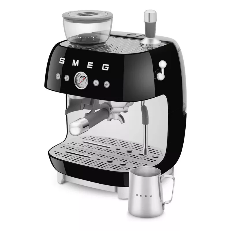 SMEG EGF03BLEU Espressomaschine. Kaffeevollautomat 50s Style. schwarz