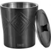 Eiskübel Lurch 00240795 Edelstahl doppelwandig dunkelgrau 1,5 l, Ø14,8 cm H18,5 cm