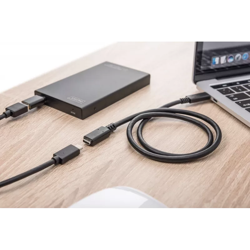 USB-Typ-C-Verlängerungskabel Digitus AK-300210-007-S 0,7 m