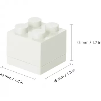 BROTDOSE Lego Mini Weiß 40111735 (40111735)