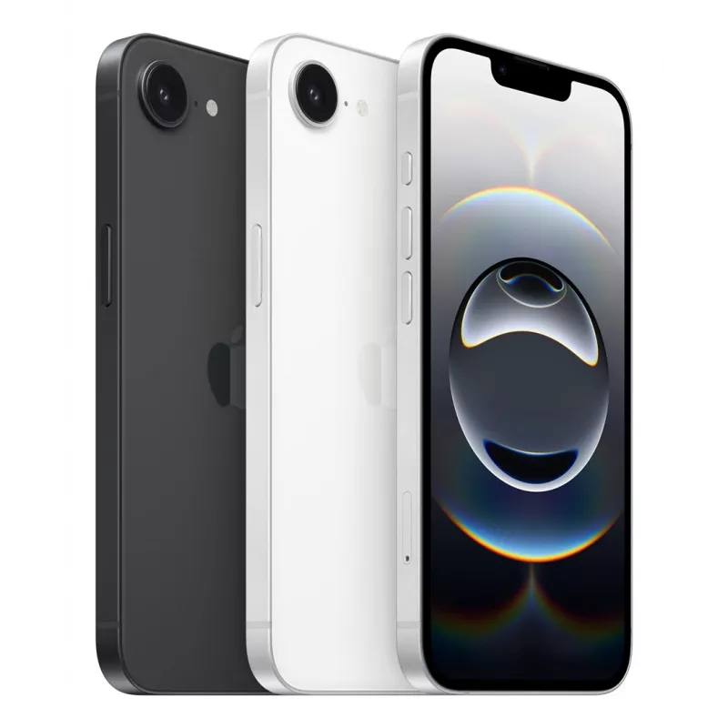 Smartphone Apple iPhone 16e — 6,1 Zoll (15,5 cm), A18, 128 GB, Dual SIM, 5G, 48 MP, Schwarz