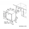 Einbau-Geschirrspüler Bosch SMV25AX07F, 12 Maßgedecke, 46 dB, 60 cm vollintegriert
