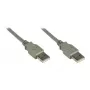 GoodConnections Verbindungskabel USB 2.0 Stecker A auf Stecker A, Grau, 0,5 m