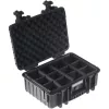 B&W outdoor.cases Type 4000 Hartschalenkoffer mit gepolstertem Trennwand-Set, schwarz, 4000/B/RPD