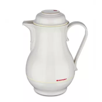 Thermoskanne ROTPUNKT 1,2 L, elfenbein — 24 h heiß / 36 h kalt, Handgriff, 199×255 mm