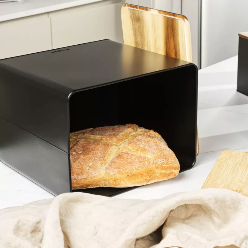Brotdosen-Set Salter BW129001EU7 Schwarz 4-teilig – Vorratsbehälter für Brot und Backwaren