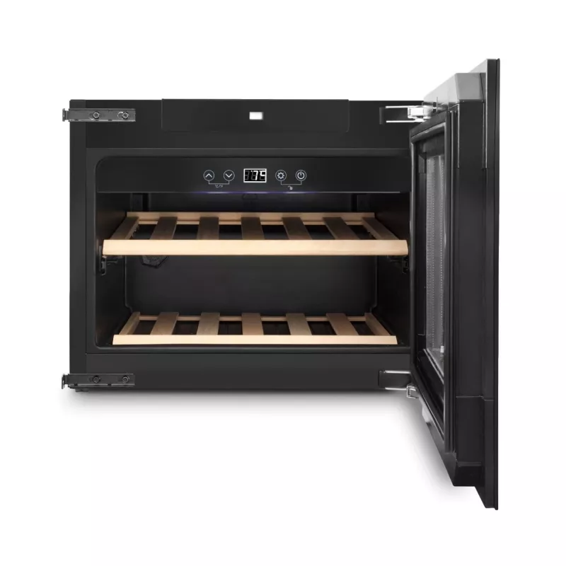 Einbau-Weinkühlschrank Caso WineDeluxe E 18 — 18 Flaschen, Höhe 46 cm, schwarz, Energieklasse G