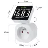 Energie-Wattmeter GreenBlue GB620E für 220-V-Netz, max. 16 A, steckbarer Strom-/Energiezähler