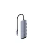 USB-C-Hub Cudy UH500 — USB 3.2 Gen 1 Type-C-Host, 6 Anschlüsse mit USB 3.2 Gen 1 Type-A und HDMI, 5000 Mbit/s, Grau/Silber