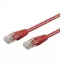 Wentronic Goobay CAT 5e Patchkabel, U/UTP, Rot, 1 m - CCA Kupfermischung (68344)