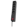 LESTAR ZX 510 G-A K.:CZ 5,0M Überspannungsschutz Schwarz 5 AC-Ausgänge 230 V 5 m