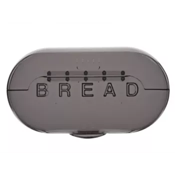 Brotkasten ViceVersa 46216 Oval Grau Kunststoff