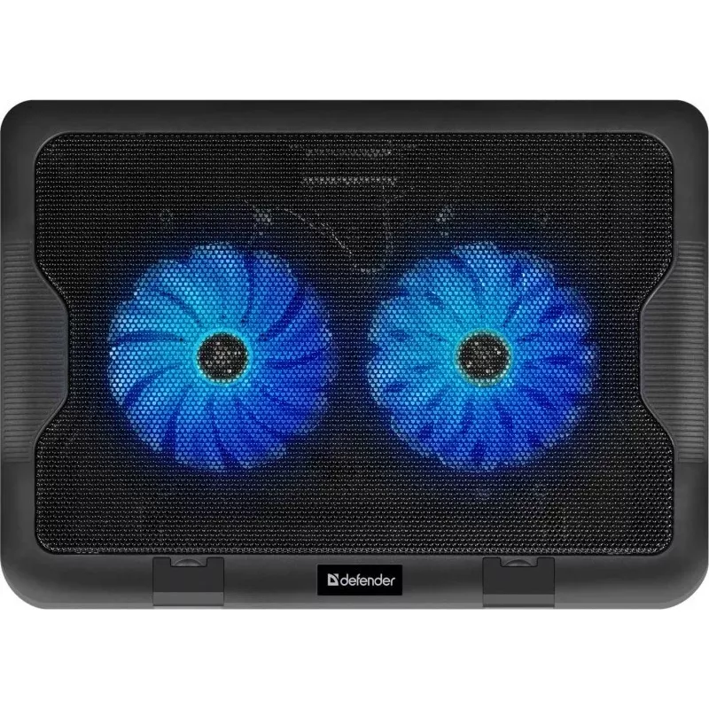 Notebook-Kühlpad DEFENDER NS-503 für Laptops bis 43,2 cm (17 Zoll), 2 Lüfter, USB-betrieben, schwarz