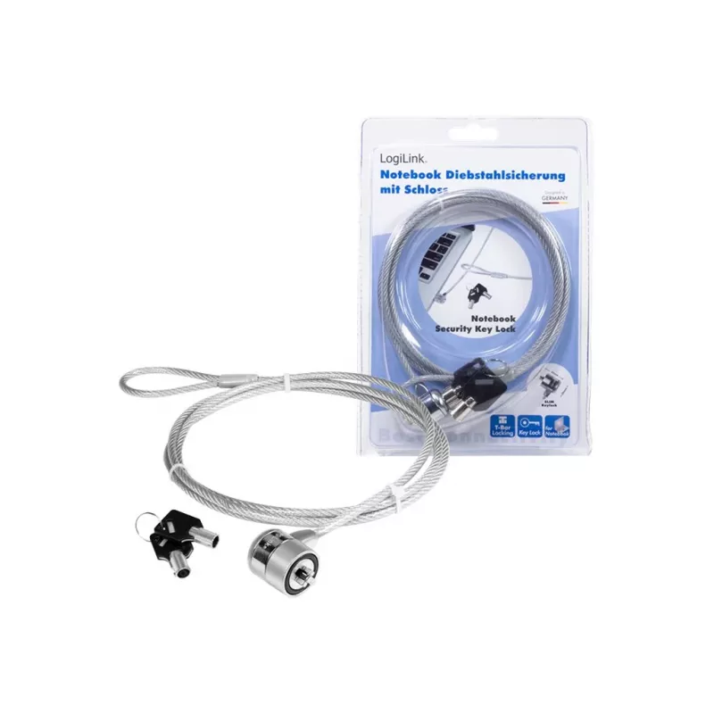 Notebook-Sicherheitsschloss LogiLink nbs003 1,5 m