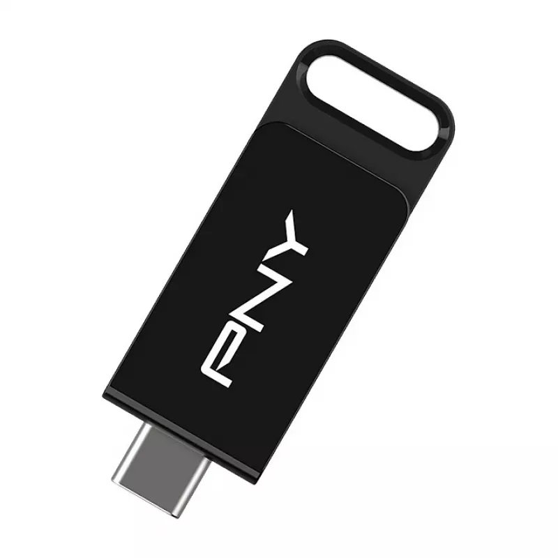 PNY Elite, 64 GB, USB Typ-C, 3.2 Gen 1 (3.1 Gen 1), 120 MB/s, Dia, Schwarz