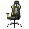 Subsonic SA5609-IM1 Pro Iron Maiden Killers Gaming-Stuhl, 3D-Armlehnen, Kunstleder, Neigung 90°–135°, 120 kg, Schwarz mit gelber Stickerei