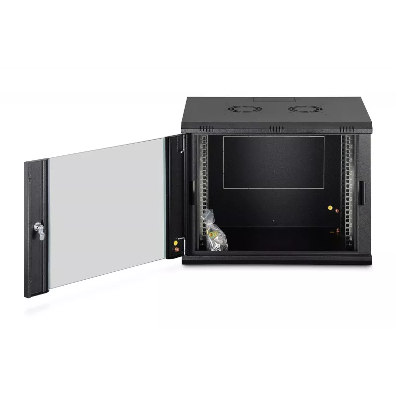 Wandmontierter Schaltschrank DIGITUS Dynamic-N 9U, 600x450 mm (BxT), IP20, Schlüsselschloss, unmontiert