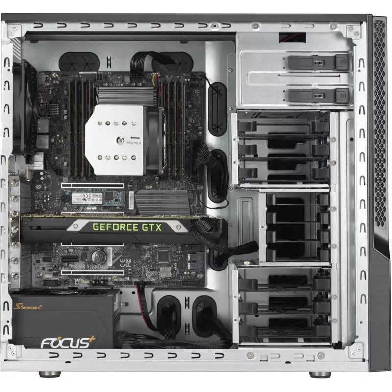 Computer Case Supermicro SuperChassis GS5A-754K Midi Tower Schwarz, Grau