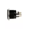 DimasTech PD220 vandalensicherer 25mm Drucktaster Blackline Dot RGB