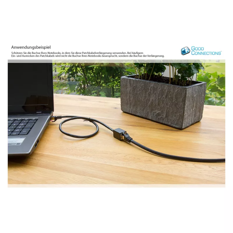 Goodconnections 8070VR-020S Ethernet-Patchkabel Schwarz