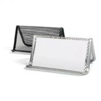 Business-Ständer Forpus, Silber, 1 Fach, Lochblech