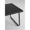Extralink BLACK FOREST GARTENMÖBEL-SET TEXTILEN ZWEI STÜHLE + LIEGE + KLAPPTISCH SCHWARZ L-0358 Outdoor-Möbelset