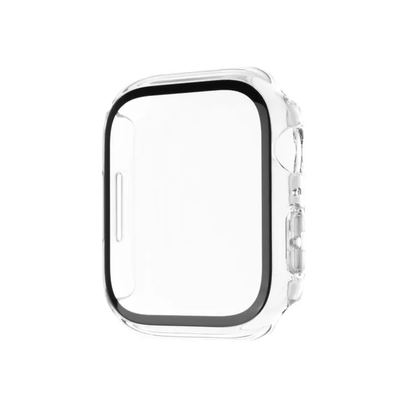 Schutzhülle FIXED Fixed Pure für Apple Watch 46mm Transparent mit gehärtetem Glas