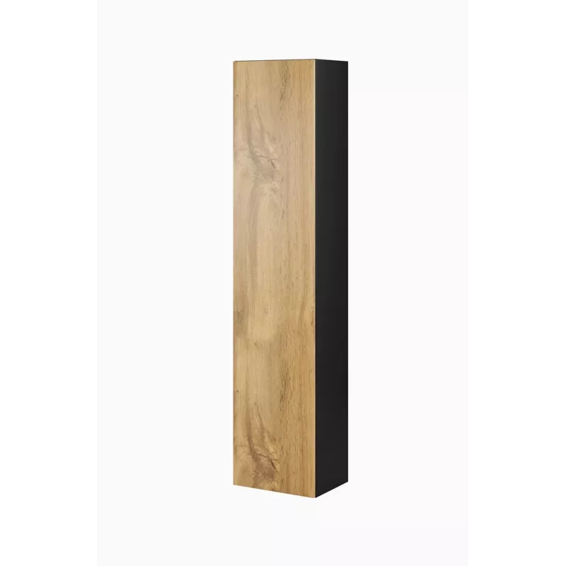Cama Wohnzimmer-Schrankset VIGO 3 schwarz/Wotan-Eiche