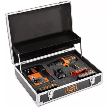 Bohrmaschine Black & Decker BDCHD18B2FC-QW 18V Lithium-Ionen 2 Batterien