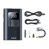 Baseus PrimeTrip VA1 tragbarer Reifenfüller, 75 W, 2-in-1 mit Taschenlampe und 6000-mAh-Powerbank, Schwarz