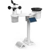 Bresser 7003220 Weather Center 7-in-1 Solar 6-Day 4cast Pro SF Digitale Wetterstation, LCD, Schwarz