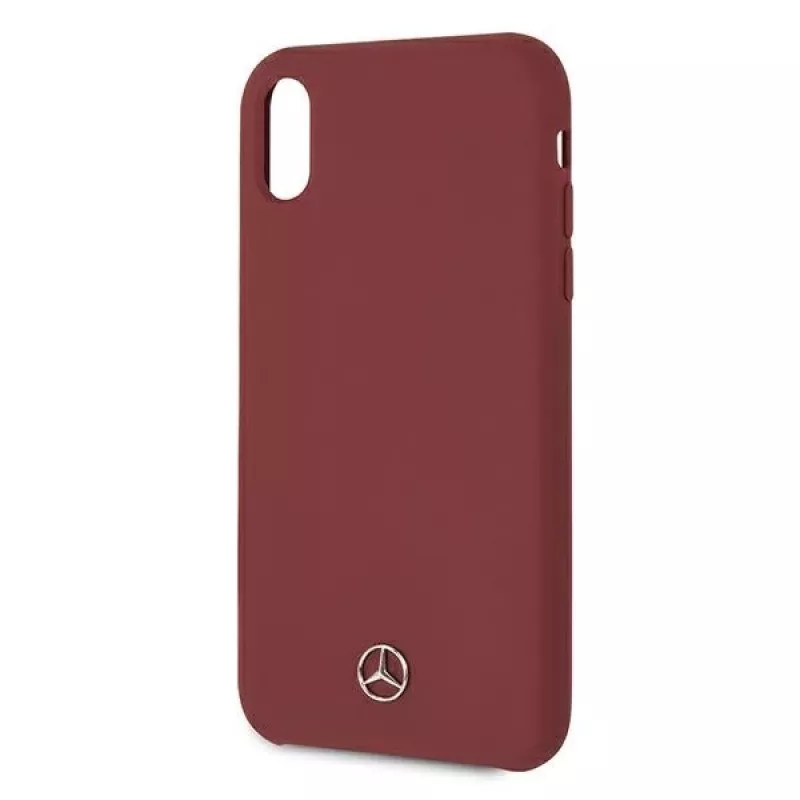 Mercedes-Benz Hard Cover Silicone für Apple iPhone XR Rot MEHCI61SILRE